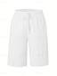voordelige Bermuda-shorts-Dames korte broek Korte broek Zomer korte broeken Strandshorts Vakantie Modieus Casual Knielengte Hoge taille Effen Trekkoord Zak Comfort Lichtgewicht Zacht Micro-elastisch Buiten Strand Feestdagen