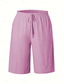 voordelige Bermuda-shorts-Dames korte broek Korte broek Zomer korte broeken Strandshorts Vakantie Modieus Casual Knielengte Hoge taille Effen Trekkoord Zak Comfort Lichtgewicht Zacht Micro-elastisch Buiten Strand Feestdagen