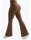 baratos Leggings lisas-Mulheres Leggings Roupa Esportiva Comprimento total Cintura Alta Tecido Cintura elástica Confortável Macio Com Stretch Ioga Preto Branco Café Cinzento Verão Primavera Fino