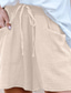 cheap Plain Cotton Linen Pant-Women&#039;s Chinos Shorts Basic Casual Short Medium Waist Plain Pocket Drawstring Comfort Outdoor Micro-elastic Vacation Street Daily Navy Black Beige Summer Spring Regular Fit