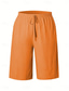 voordelige Bermuda-shorts-Dames korte broek Korte broek Zomer korte broeken Strandshorts Vakantie Modieus Casual Knielengte Hoge taille Effen Trekkoord Zak Comfort Lichtgewicht Zacht Micro-elastisch Buiten Strand Feestdagen