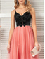 cheap PINK-A-Line Quinceanera Dresses Elegant Dress Formal Wedding Floor Length Sleeveless Spaghetti Strap Tulle Backless with Pleats 2025