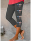 cheap Independence Day Bottoms-Women&#039;s Patriotic  Leggings Capri Pants High Elasticity Streetwear Full Length High WaistPantsEaster Flag Printing Thermal Warm Breathable Soft Outdoor Daily Black Grey