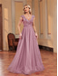 cheap BLUE-A-Line Quinceanera Dresses Elegant Dress Formal Wedding Floor Length Sleeveless V Neck Tulle V Back with Sequin