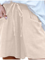cheap Plain Cotton Linen Pant-Women&#039;s Chinos Shorts Basic Casual Short Medium Waist Plain Pocket Drawstring Comfort Outdoor Micro-elastic Vacation Street Daily Navy Black Beige Summer Spring Regular Fit