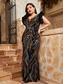 cheap BLACK-Mermaid / Trumpet Evening Gown Elegant Dress Formal Wedding Floor Length Short Sleeve V Neck Sequined V Back with Sequin