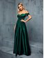 cheap Semi-formal / Cocktail-A-Line Quinceanera Dresses Elegant Dress Formal Wedding Floor Length Sleeveless Strapless Satin Backless with Pleats