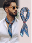abordables Corbatas y pajaritas para hombres-Pañuelo cuadrado con estampado paisley para hombre con hebilla de cuero, bandana de poliéster estilo vintage para viajes al aire libre, fiestas y moda diaria.