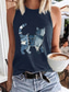 cheap Animals Tank Top-Women&#039;s Tank Top Graphic Dragonfly Stylish Casual Sleeveless Crew Neck Regular Tops Daily Print Black White Pink Navy Blue Blue Summer Spring