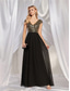cheap BLACK-A-Line Quinceanera Dresses Elegant Dress Formal Wedding Floor Length Sleeveless V Neck Chiffon V Back with Pleats 2025