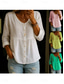cheap Shirts-Women&#039;s Shirt Solid Color Plain Stylish Casual Long Sleeve Shirt Collar Regular Tops Daily Buttons Smocked White Yellow Pink Green Summer Spring