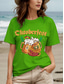 cheap Humor&amp;Quotes tee-Oktoberfest Women&#039;s T Shirt Graphic Letter Vintage Stylish Classic Short Sleeve Crew Neck Round Neck Regular Tops Daily Weekend Print Black White Yellow Red Blue Summer Spring
