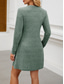 cheap Plain Dress-Women&#039;s Mini Dress A Line Dress Casual Daily Regular Fit Plain Long Sleeve V Neck Wine Light Brown Green Dark Gray Winter Autumn