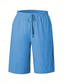 voordelige Bermuda-shorts-Dames korte broek Korte broek Zomer korte broeken Strandshorts Vakantie Modieus Casual Knielengte Hoge taille Effen Trekkoord Zak Comfort Lichtgewicht Zacht Micro-elastisch Buiten Strand Feestdagen