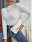 cheap Plain Tops-Women&#039;s Tight Tops Solid Color Stylish Casual Long Sleeve Mock Neck Regular Tops Daily Black White Pink Blue Beige Summer Spring
