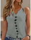 cheap Tank Tops &amp; Camis-Women&#039;s Camisole Tank Top Basic Floral Print Sleeveless Regular Tops V Neck Casual Holiday Black White Green