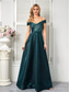 cheap BLUE-A-Line Quinceanera Dresses Elegant Dress Formal Wedding Floor Length Sleeveless Spaghetti Strap Polyester V Back with Pleats 2025