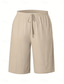 voordelige Bermuda-shorts-Dames korte broek Korte broek Zomer korte broeken Strandshorts Vakantie Modieus Casual Knielengte Hoge taille Effen Trekkoord Zak Comfort Lichtgewicht Zacht Micro-elastisch Buiten Strand Feestdagen