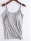 cheap Plain Tank Top-Women&#039;s Camisole Tank Top Solid Color Daily Casual Sleeveless Strap Regular Tops Daily Black White Pink Purple Fuchsia Summer