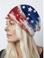ieftine Accesorii-United States 250th Anniversary Women's American Flag Printed Toque Hat Neck Gaiter Dual Use - Patriotic style soft polyester one size fits most outdoor activities and Fourth of July celebrations