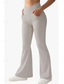 baratos Leggings lisas-Mulheres Leggings Roupa Esportiva Comprimento total Cintura Alta Tecido Cintura elástica Confortável Macio Com Stretch Ioga Preto Branco Café Cinzento Verão Primavera Fino