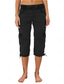 cheap Pants-Women&#039;s Cargo Pants Vacation Fashion Streetwear Calf-Length High Waist Plain Pocket Comfy Soft Comfortable Micro-elastic Outdoor Street Yellow-Brown Black White Orange Summer Regular Fit