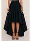 abordables Pantalons de costume &amp; Jupes-Jupe de costume pour femmes coupe évasée formel invité de mariage soirée formelle satin élégante longueur de sol