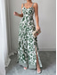 cheap Vacation Jumpsuit-Women&#039;s Normal Jumpsuit Elegant Floral Sleeveless Wide Leg V Neck High Waist Print Vacation Daily Regular Fit Black Red Navy Blue Summer