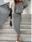 cheap Plain Dress-Women&#039;s Dress Set Sheath Dress Casual Plain Ruched Midi Dress Long Sleeve Hooded Outdoor Daily Black Camel Coffee Summer Spring Regular Fit