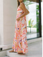 cheap Floral Dress-Women&#039;s Maxi Dress A Line Dress Slip Dress Vacation Casual Boho Outdoor Going out Regular Fit Floral Sleeveless Halter Neck White Yellow Blue Orange Summer Spring