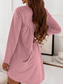cheap Plain Dress-Women&#039;s Mini Dress T Shirt Dress Tee Dress Casual Daily Regular Fit Plain Long Sleeve Crew Neck Pink Wine Dark Green Brown Summer Fall