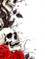 cheap Halloween T shirts-Halloween Men&#039;s Skull Rose Henley Shirt T shirt Tee Short Sleeve T shirt 3D Print Crew Neck Lace Up Neck Henley Shirt Fashion Daily Basic Street Sports Outdoor Casual Red Blue Purple Summer Spring