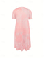 preiswerte Blumenkleid-Damen Midikleid A Linie Kleid Sommerkleid Lässig Täglich Normale Passform Paisley-Muster Kurzarm Quadrathals Rosa Rote Blau Grau Sommer
