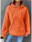 economico Top Semplici-Per donna Felpa con cappuccio Semplice Casual Manica Lunga Con Cappuccio Top Regolari Streetwear Abbigliamento Quotidiano Verde chiaro Rosso Blu Arancione Marrone Autunno Inverno