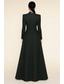 abordables Robes de smoking-Femmes Robe smoking Ligne A Robe haute-basse Satin Élégant Simple manche longue Longueur au sol Revers de pointe Double Boutonnage