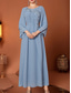 billige Semi-formell / Cocktail-A-linje Gulvlengde Kjole til brudens mor Langermet V-hals Elegant Chiffon med Belte / bånd Krystalldetaljer