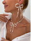 cheap Women&#039;s Necklace-Women&#039;s Pearl Bow Necklace and Drop Earrings Set - Elegant Statement Jewelry for Fashion Parties and Cocktail Events