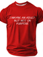 cheap Men&#039;s Funny T shirts-Men&#039;s Funny Slang T Shirt Short Sleeve T shirt 3D Print Crew Neck Shirt Fashion Daily Basic Street Casual Daily Black Red Blue Summer Spring All Seasons Clothing Apparel S M L XL XXL XXXL