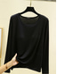cheap Plain tee-Women&#039;s Blouse Solid Color Daily Casual Long Sleeve Crew Neck Regular Tops Daily Black Pink Red Navy Blue Blue Summer Spring Fall