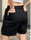 cheap Bermuda Shorts-Women&#039;s Normal Cargo Shorts Casual Daily Knee Length Medium Waist Solid Color Multi Pocket Comfy Quick Dry Moisture Wicking Micro-elastic Outdoor Black White Gray Summer Regular Fit