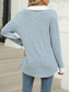 cheap Plain Tops-Women&#039;s Shirt Solid Color Stylish Casual Long Sleeve V Neck Regular Tops Daily Patchwork Black Red Blue Fuchsia Spring Fall