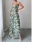 cheap Vacation Jumpsuit-Women&#039;s Normal Jumpsuit Elegant Floral Sleeveless Wide Leg V Neck High Waist Print Vacation Daily Regular Fit Black Red Navy Blue Summer