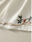 cheap Plain Cotton Linen Pant-Women&#039;s Cotton Linen Pants Chinos Ethnic Style Basic Casual Full Length High Waist Floral Embroidered Pocket Elastic Waist Comfort Outdoor Micro-elastic Vacation Street Daily Khaki Beige Summer