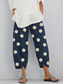cheap Straight-Leg Pants-Women&#039;s Slacks Pants Trousers Vacation Vintage Ethnic Style Ankle-Length High Waist Graphic Abstract Geometic Elastic Waistband Comfy Breathability Soft Inelastic Outdoor Street Daily Dark Gray Black