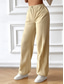 cheap Pants-Women&#039;s Sweatpants Chinos Fashion Streetwear Full Length High Waist Plain Elastic Waistband Comfy Soft Comfortable Micro-elastic Outdoor Street Apricot Gray Summer Spring Regular Fit