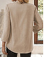 cheap Shirts-Women&#039;s Cotton Linen Shirts Solid Color Stylish Casual Long Sleeve V Neck Regular Tops Daily Buttons Blue Purple Green Khaki Beige Summer Spring