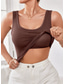 cheap Plain Tank Top-Women&#039;s Camisole Tank Top Solid Color Daily Stylish Casual Sleeveless Scoop Neck Regular Tops Daily Black White Pink Army Green Blue Summer