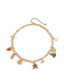 voordelige Dames ketting-dames kerst peperkoek en sneeuwvlok bedel ketting en oorbellen en armband met gouden ketting - schattige vakantie sieraden voor kerstvieringen