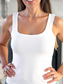 cheap Plain Tank Top-Women&#039;s Camisole Tank Top Solid Color Daily Stylish Casual Sleeveless Scoop Neck Regular Tops Daily Black White Pink Army Green Blue Summer