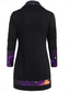 cheap Floral Tops-Women&#039;s Blouse Ombre Stylish Casual Long Sleeve Cowl Neck Long Tops Daily Buttons Print Black Purple Green Spring Fall Winter